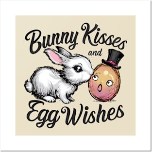 Bunny Kisses & Egg Wishes Posters and Art